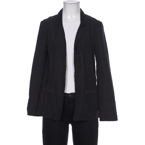 H&M Damen Blazer, Gr. 34, schwarz, Synthetik, Modal