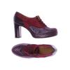 Chie Mihara Damen Pumps, Gr. 38.5, bordeaux, Leder