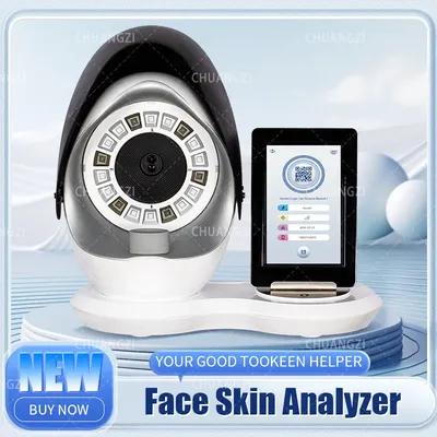 3D Skin Care Facial Analyzer Monitor Machine Magic Mirror Portable Testing English Detector Face