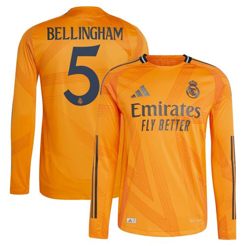 Real Madrid 24/25 adidas Auswärtstrikot Authentic - Langarm mit aufdruck Bellingham 5