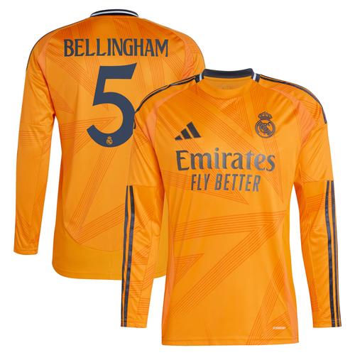 Real Madrid 24/25 adidas Auswärtstrikot - Langarm mit aufdruck Bellingham 5