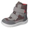 Winterstiefel RICOSTA "Uki WMS: weit", Kinder, Gr. 29, grau (grau, rot), Lederimitat, Textil, casual, Schuhe, Klettstiefel, Snowboots, Kindergartenschuh mit Warmfutter