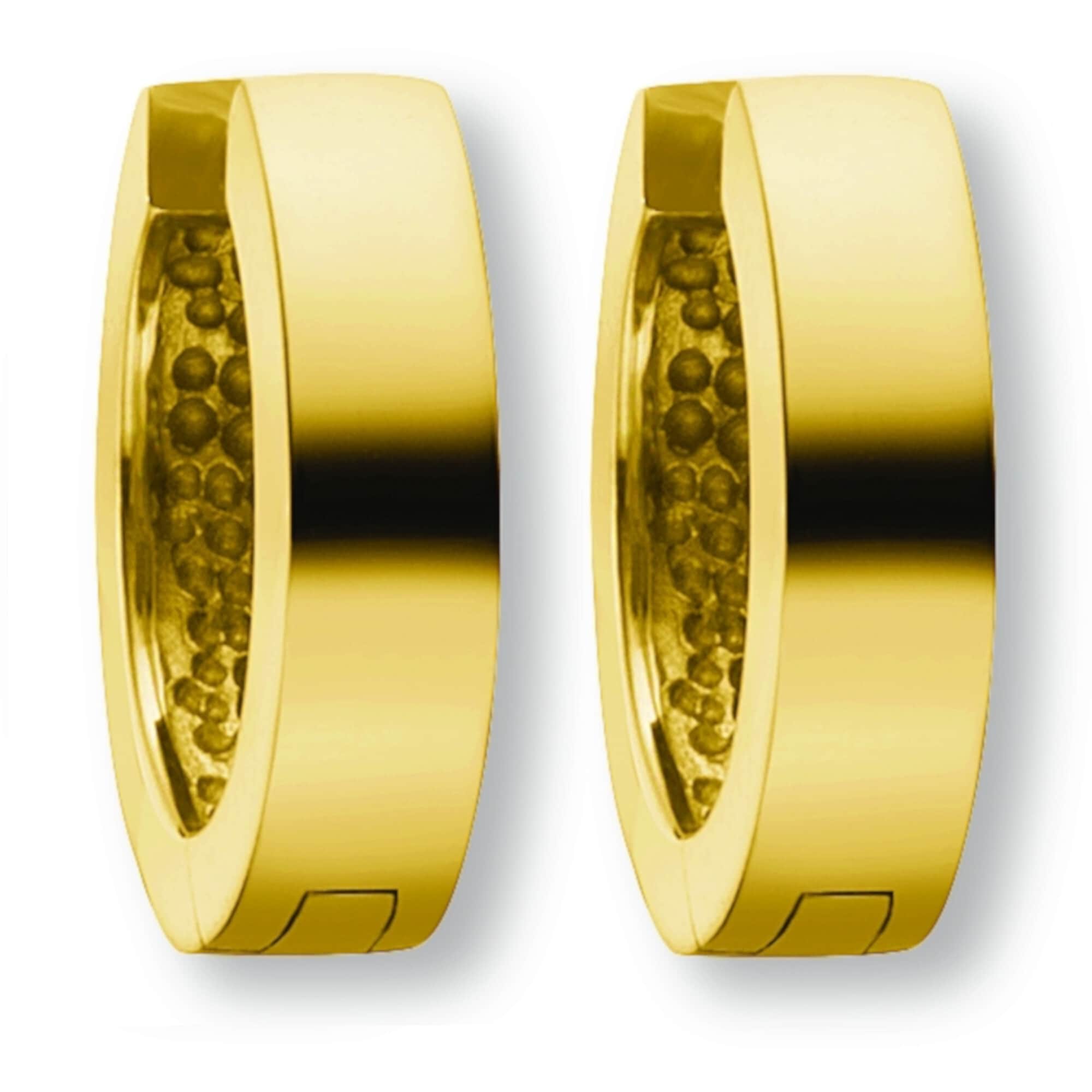 Paar Creolen ONE ELEMENT "Ohrringe Creolen aus 333 Gelbgold Ø 12,5 x 3,0 mm", gold, Ohrringe, Damen, Damen, Gelbgold 333 Gold, Gelbgold 333, Gold, Damen Gold Schmuck Image