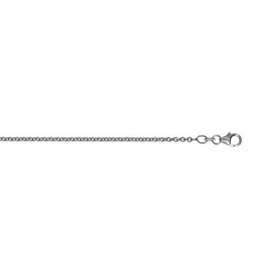 Goldkette ONE ELEMENT "Halskette aus 585 Weißgold Ø 2 mm" Gr. 42, silber, Halsketten, Damen, 42, Weißgold 585, Damen Gold Schmuck Rundankerkette Image