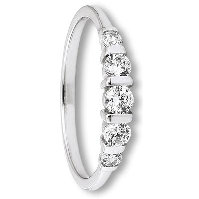 Silberring ONE ELEMENT "Zirkonia Ring aus 925 Silber" Gr. 56, silber, Fingerringe, Damen, 56,mit Zirkonia, Silber 925 (Sterlingsilber), Damen Silber Schmuck Image