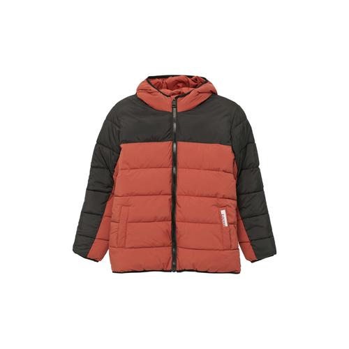 Steppjacke S.OLIVER JUNIOR Gr. M (146/152), rot Jungen Jacken mit Kapuze