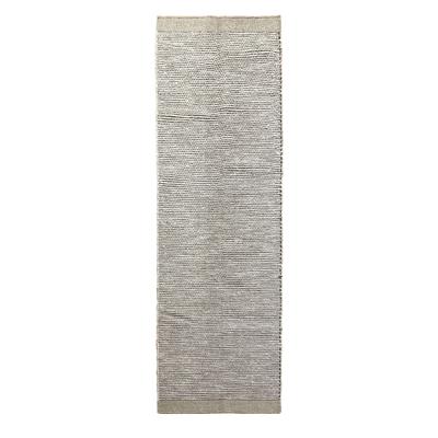 Bettumrandung MY HOME "Odenne", beige (creme, grau), H:10mm, Obermaterial: 100% Wolle, Bettumrandung, handgewebter Wendeteppich, melierte Optik, reine Wolle, Wohnzimmer Image