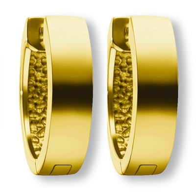 Paar Creolen ONE ELEMENT "Ohrringe Creolen aus 585 Gelbgold Ø 14,0 x 4,0 mm", gold, Ohrringe, Damen, Damen, Gelbgold 585