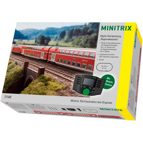 Modelleisenbahn-Set MINITRIX ""Trix Digital-Startpackung Regionalexpress - T11148"" Modelleisenbahnen rot Kinder