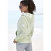 Kapuzensweatjacke ELBSAND "Kelda", Damen, Gr. M (38), grün (pastellgrün), angeraute Sweatware, Obermaterial: 95% Baumwolle, 5% Elasthan, unifarben, casual, figurumspielend hüftlang, Langarm angesetztes Bündchen, Sweatjacken, mit Logo-Stickerei an...