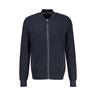 Strickjacke LERROS ""LERROS im College-Stil, flachgestrickt"" Gr. M, blau (classic navy) Herren Strickjacken