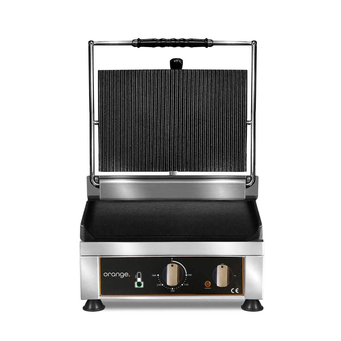 orange. orange Kontaktgrill, oben gerillt, unten glatt, 1,75kW, 230 V Image