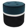 Maison Sarah Lavoine - Pouf Léo - Noir - Velours - Designer Sarah Lavoine