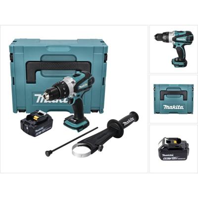 Makita DHP 458 G1J Akku Schlagbohrschrauber 18 V 91 Nm + 1x Akku 6,0 Ah + Makpac - ohne Ladegerät Image