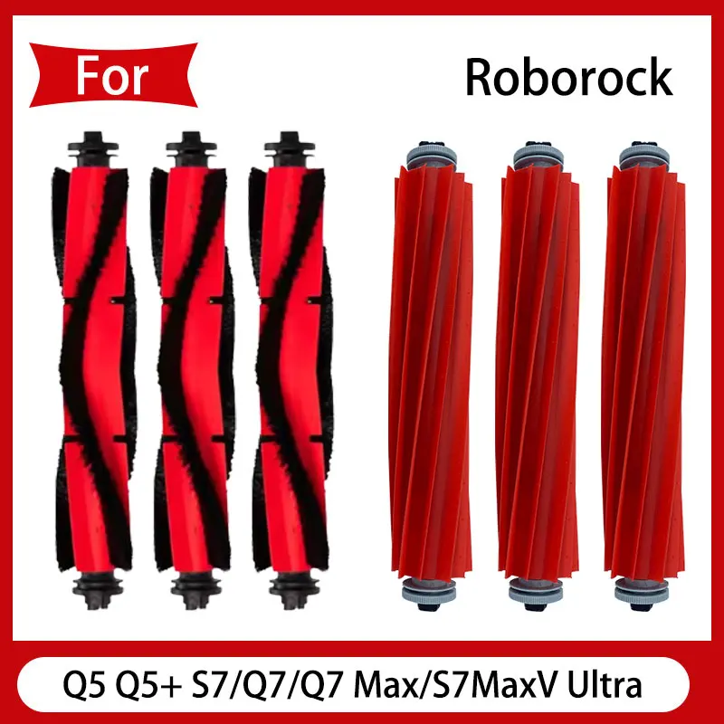 Le remplacement de la brosse principale en caoutchouc convient au robot de balayage Roborock Q5 Q5 + S7/Q7/Q7 Max/S7MaxV Ultra P10/P10 Pro/robot v