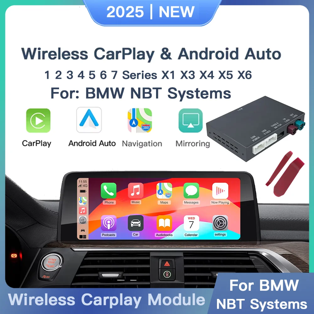Drahtlose CarPlay Android Auto Für BMW NBT 1 2 3 4 5 7 Serie F20 F21 F23 F30 F31 F34 F35 F32 F33 F36 F10 F11 F07 Modul Image