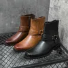 High-End-Marke Herren Kavallerie Lederstiefel Western Classic Herren Cowboys tiefel Herren High Top Schuhe Herren kurze Lederstiefel