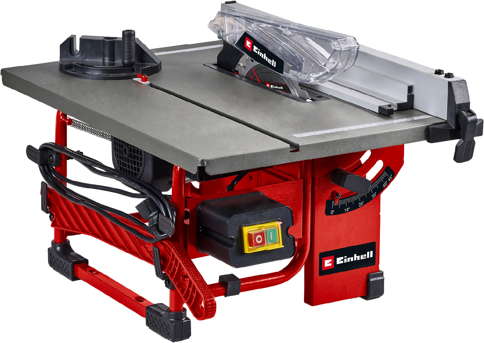 Tischkreissäge EINHELL "TC-TS 8 I", rot (rot, schwarz), B:37mm H:32,7mm L:40,2mm, Sägemaschinen, 500 Watt, Sägeblattneigung um bis zu 45 Image