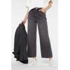 Regular-fit-Jeans SENSES.THE LABEL, Damen, Gr. 30, Normalgrößen, grau (grau washed), Material: 100% Baumwolle, vintage, casual, regular fit, Jeans, aus Baumwolle