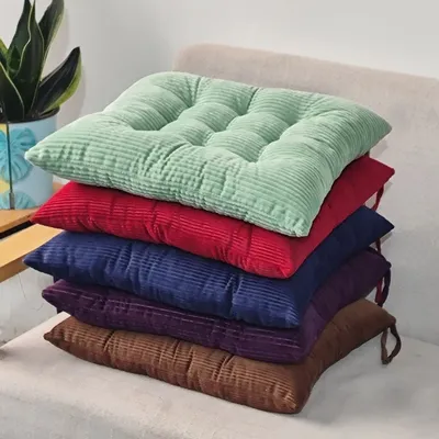 Cord riemen Kissen einfarbig Bürostuhl Kissen weich und bequem Hintern Kissen Wohnzimmer Sofa Boden Image
