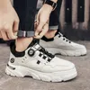 2024 männer Turnschuhe Neue Atmungsaktive Arbeitskleidung Schuhe Trendy Dicken Sohlen Schuhe Anti Slip Weiß Casual Skateboard Schuhe Stiefeletten