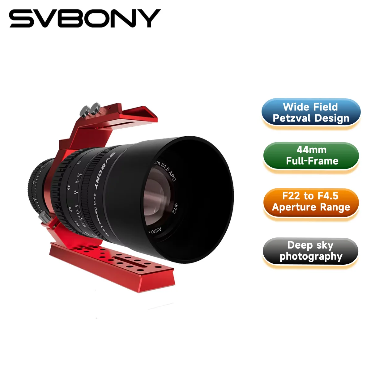 Svbony SV555 Neues Upgrade Astrofotografie-Teleskop APO 243 mm f/4,5 Teleobjektiv für Vollformat-Himmelbildgebung Image