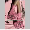 Dame Spike Metall rosa Mary Jane Plattform Stiefel Schnür buchstaben Nieten Design Stiefel rosa Pu Plattform Punk Gothic Style Stiefel Größe
