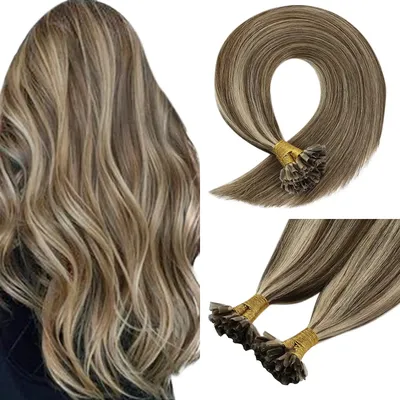 Vesunny u tip Haar verlängerungen vor gebundene Extensions Hot Fusion Haar verlängerungen remy Haar verlängerungen Nagels pitze vor gebundenes Haar