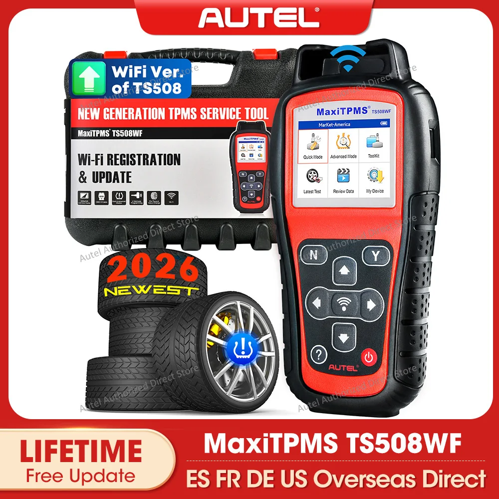Autel MaxiTPMS TS508WF TPMS Programmier- und Diagnosewerkzeug Codeleser TPMS-System Gesundheitscheck, MX-Sensor Programmieren, TPMS Neu-Lernfunktion Image