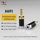 1 pz 2.5 3.5 4.4 di alta qualità placcato oro 2.5MM 3.5MM 4.4MM Stereo maschio spina connettore