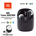 Cuffie intrauricolari wireless originali JBL Tune 220TWS JBL T220TWS Auricolari Bluetooth wireless Cuffie sportive + Cover