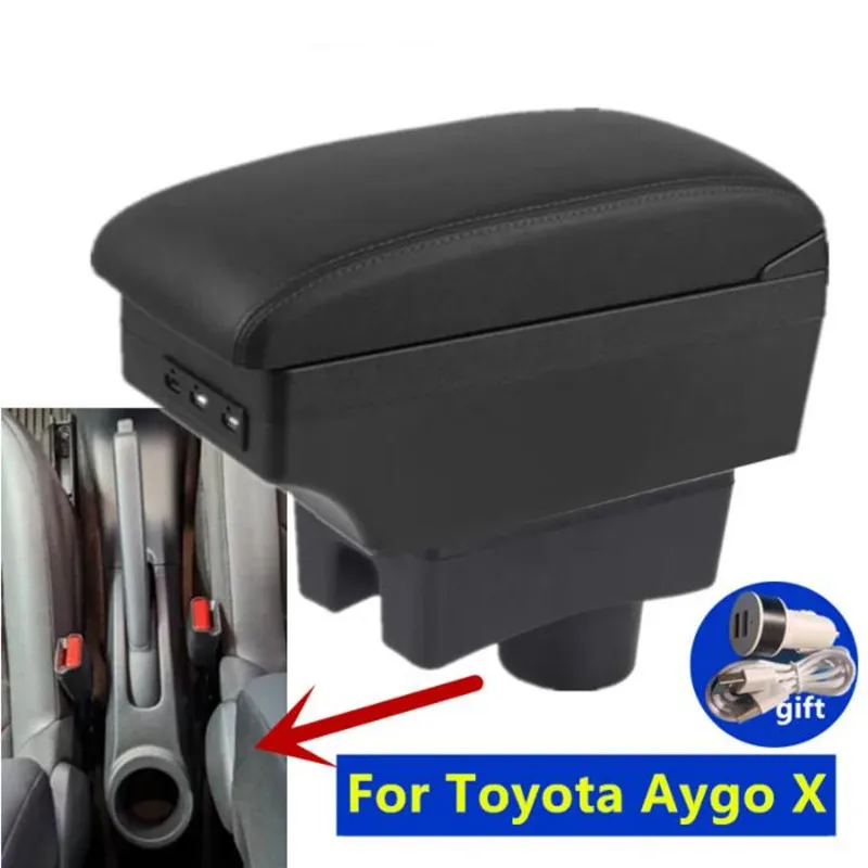 Per Toyota Aygo X Bracciolo Box Per Toyota Aygo Auto Bracciolo Accessori Auto Dettagli Interni Scatola di Immagazzinaggio Centrale Parti di Retrofit