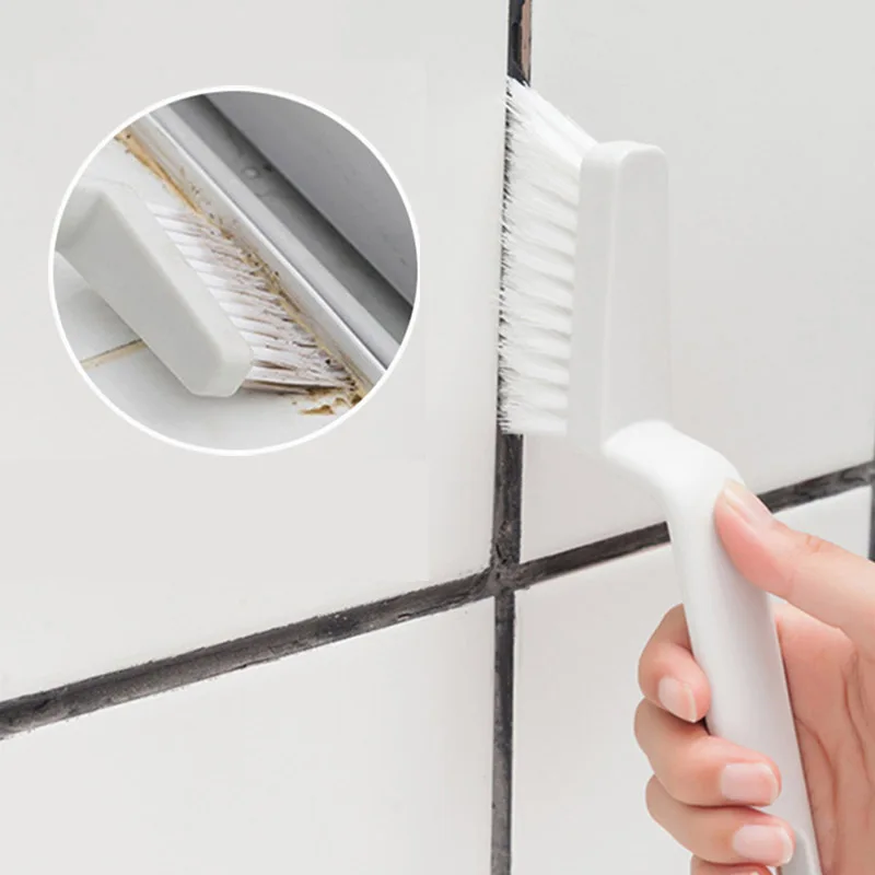 Spazzola per la pulizia delle fughe dei piastrelle del bagno, per la pulizia delle scanalature delle finestre, spazzola per tastiera, spazzola per angoli della cucina, strumenti per la pulizia,