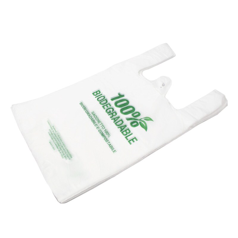 DayBays 6000 Stk. Bio Hemdchentragetaschen 30+17x60 cm 100% Biodegradable Bag weiß geblockt