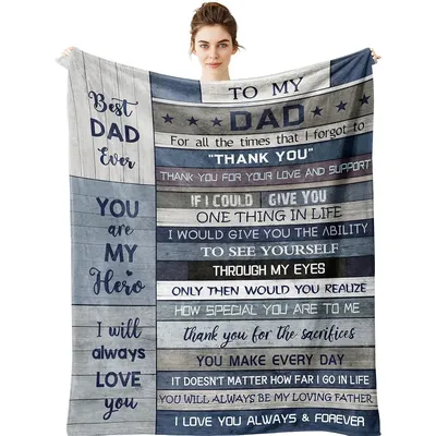 Father's Day gift blanket Dad's gift blanket Dad's birthday gift Gift for dad who doesn't want