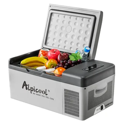 20L Portable Car Refrigerator 12V/24V Compressor Fridge Freezer Cooler Ice Box Quick Refrigeration Travel Outdoor Picnic Cooler