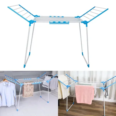 Clothes Drying Rack Multifunction Wing Clothes Airer Windproof Laundry Drying Rack Cloth Dryer Stands for Drying Clothes