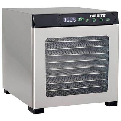 LEM Products BigBite Satinless Steel 10-Tray Dehydrator - 800 Watts - Silver