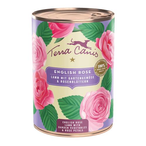 6x400g Terra Canis Menü Floralis Englische Rose: Lamm Hundefutter nass