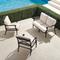 Carlisle 3-pc. Loveseat Set in Onyx Aluminum - Standard, Peacock - Frontgate