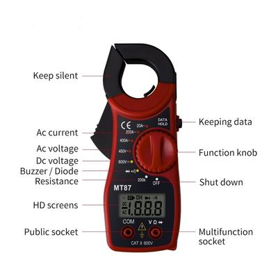 Professional Portable Mt87 Digital Clamp Meter