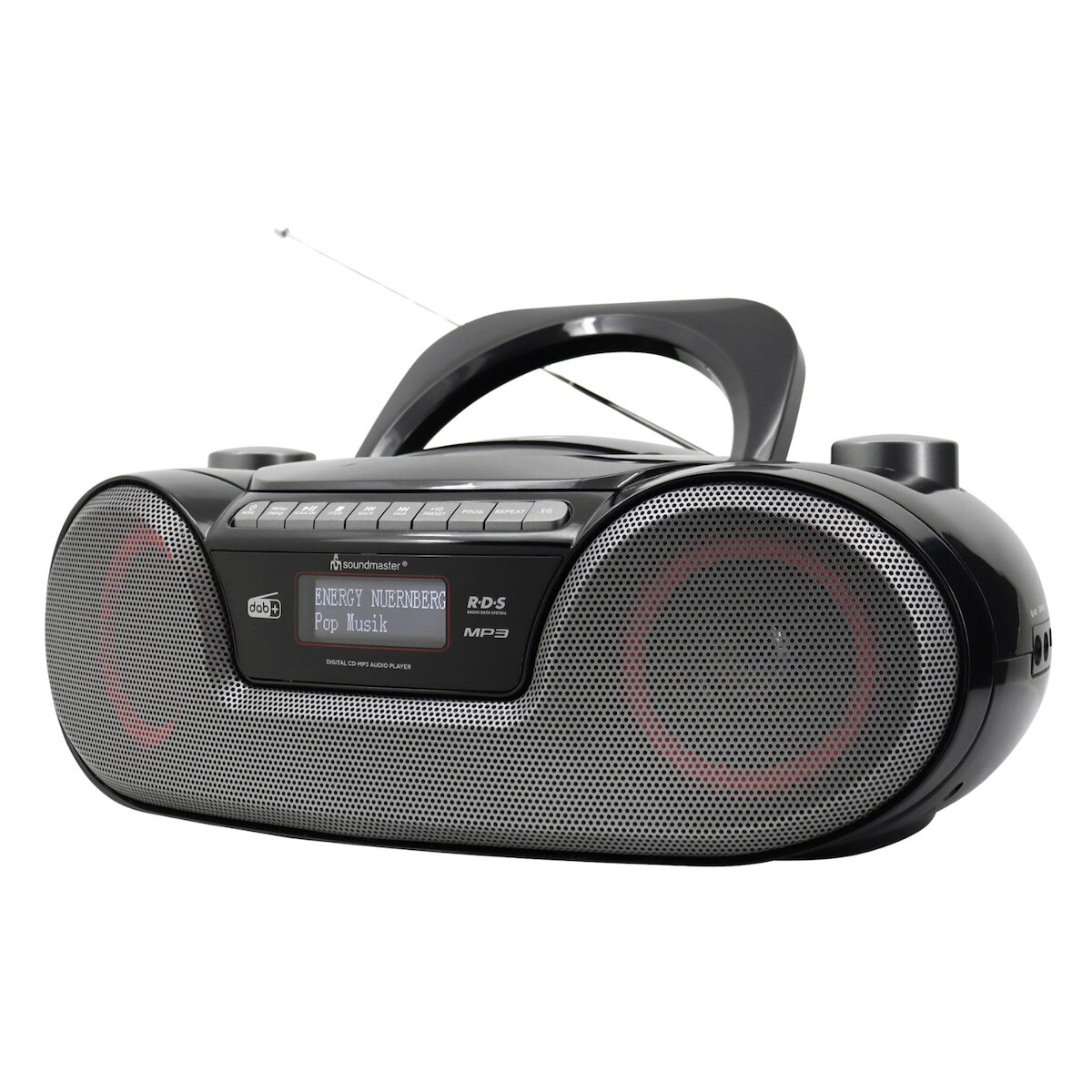 Soundmaster SCD8300SW tragbares Digitalradio CD-Player Hörbuchfunktion Bluetooth DAB+ UKW-Radio USB/SD-Anschluss Kopfhöreranschluss Wecker Image
