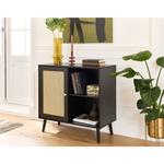 Bestmobilier - Goto - buffet haut - noir - 80 cm