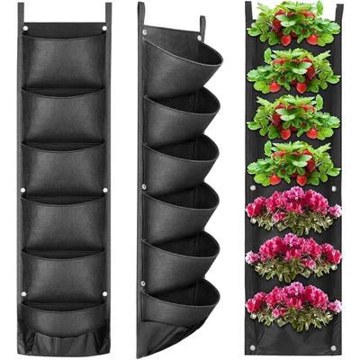 Vertikale Pflanztasche, Wand-Pflanztasche zum Aufhängen, vertikale Pflanze, Filzmaterial, Image