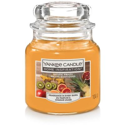 Yankee Candle Duftkerze Kleines Glas Exotic Fruits 104 g, orange Duft Kerze Image