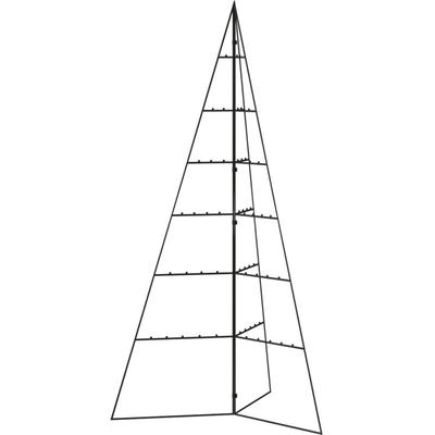 Metall-Weihnachtsbaum für Dekorationen Schwarz 140 cm Vidaxl