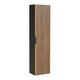 Colonna del bagno 1 anta effetto legno marrone e nero