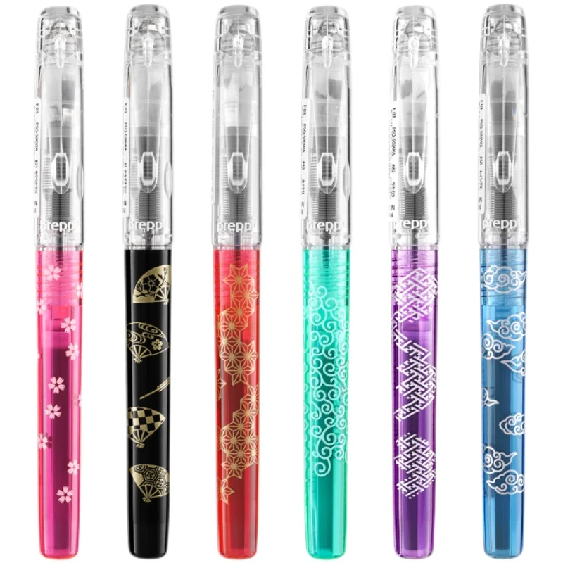 Neue Original PLATINUM PSQ-500WA PREPPY Bunte Transparente Füllfederhalter F Feder Student Begrenzte Business Schreibwaren Schreiben Geschenk Image