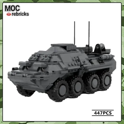 Ww2 Militär fahrzeug Serie btr 82: R-149 ma Auto Moc Baustein DIY Modell Puzzle Originalität Bildung Image