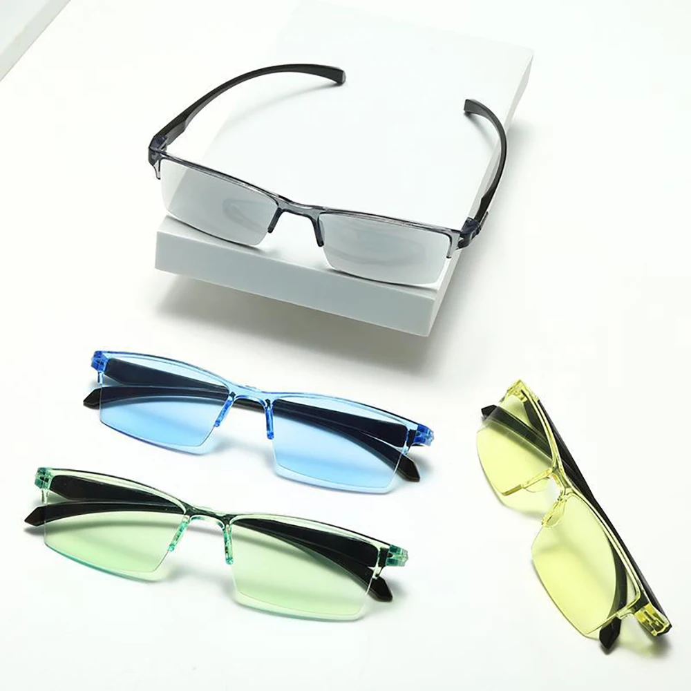 Intelligente automatische Zoom Brille Anti-Blaulicht Lesebrille Männer Frauen optische Brille Computer Brille Image
